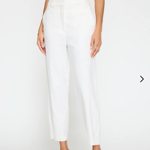 NWT Brochure Walker Talia cropped pant salt white small $398 - Picture 2 of 4
